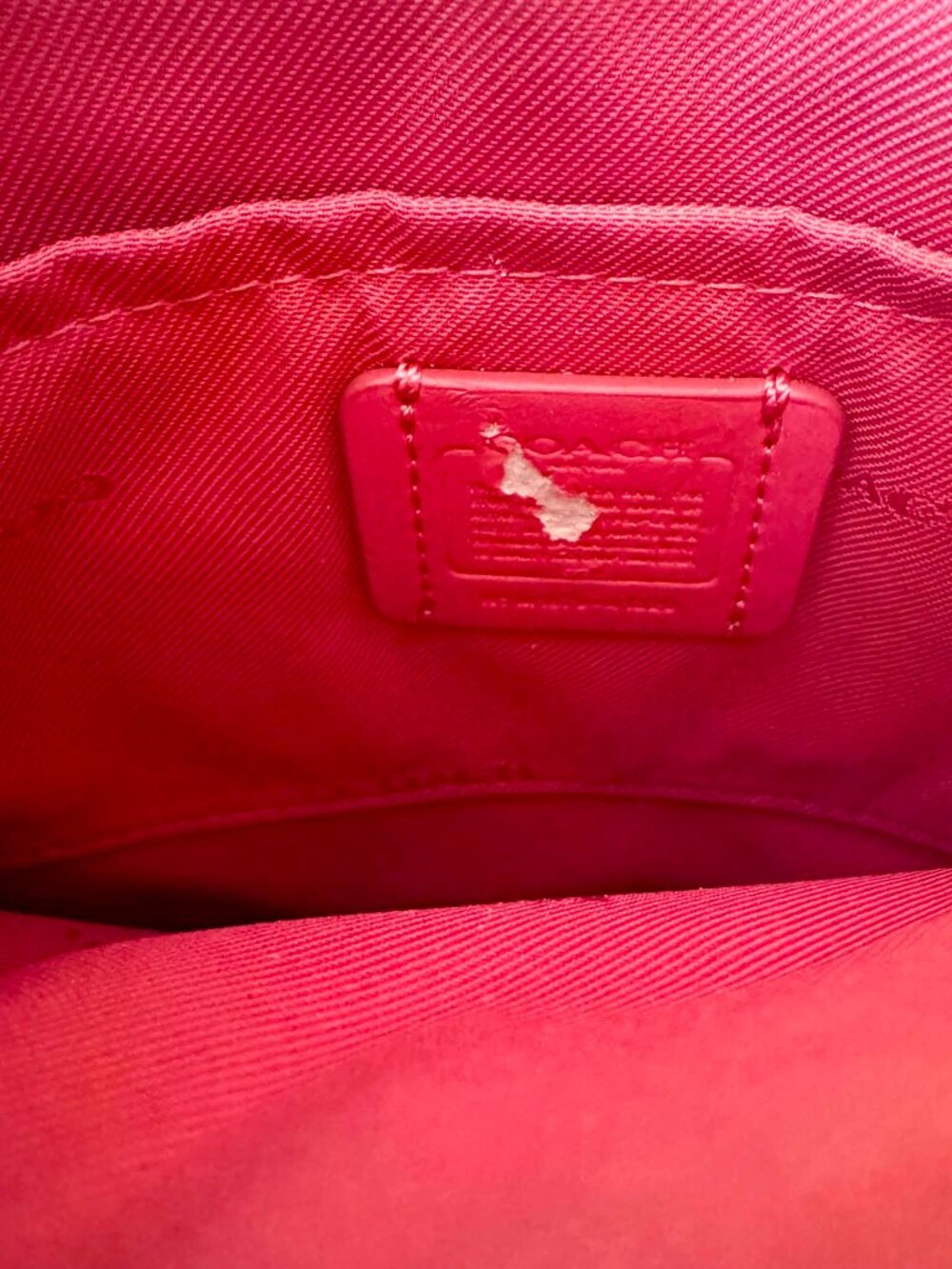 Coach Pink Pebbled Leather Crossbody Bag - Picture 3 of 3
